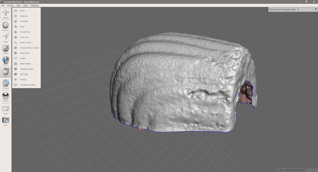Mesh cleanup and smoothing in Blender